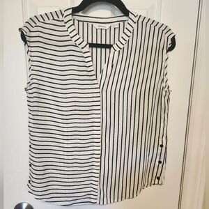 3/$50 Reitmans Black Striped Tee
